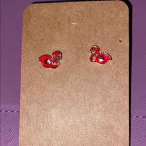 Red Flamingo Kids Earrings